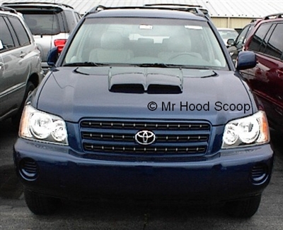 2001 - 2007 Toyota Highlander Hood Scoop Kit With Grille Inserts HS002 unpainted or painted