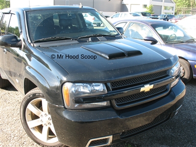 2002 - 2009 Chevy Trailblazer Hood Scoop Kit With Grille Inserts HS002 unpainted or painted