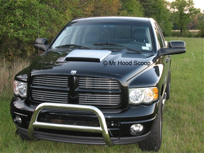 2003 - 2009 Dodge Ram 2500/3500 Hood Scoop Kit With Grille Inserts HS003 unpainted or painted