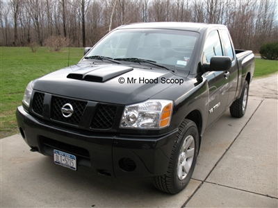 2004-2015 Nissan Titan Hood Scoop Kit With Grille Inserts HS002 unpainted or painted