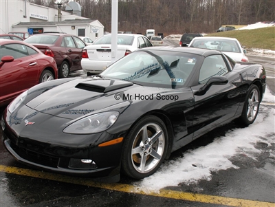 2005 - 2013 Chevy Corvette C6 Hood Scoop Kit With Grille Insert HS005 unpainted or painted