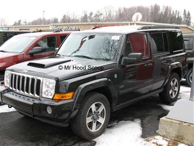 2006 - 2010 Jeep Commander Hood Scoop Kit With Grille Insert HS003 unpainted or painted