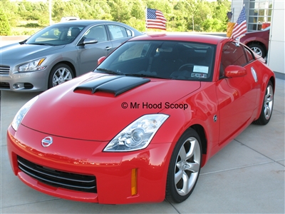 2007 - 2009 Nissan 350Z Hood Scoop Kit With Grille Inserts HS002 unpainted or painted