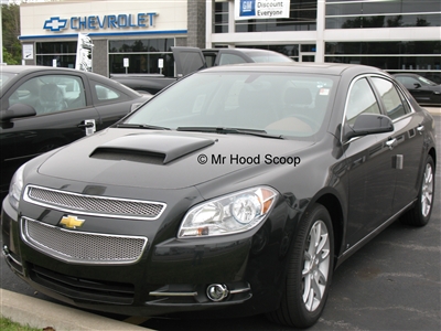 2008 - 2012 Chevy Malibu Hood Scoop Kit With Grille Insert HS005 unpainted or painted