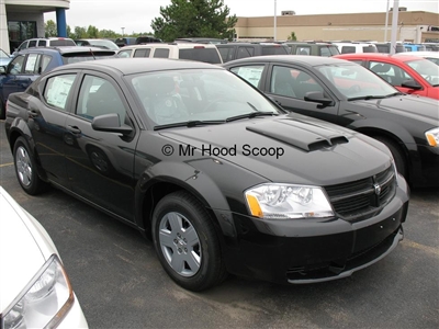 2008 - 2014 Dodge Avenger Hood Scoop Kit With Grille Inserts HS002 unpainted or painted