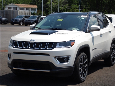 2011 - 2020 Jeep Compass Hood Scoop Kit With Grille Insert HS005 unpainted or painted