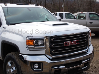 2015 - 2016 GMC Sierra 2500 - 3500 Series Hood Scoop Kit With Grille Inserts HS003 unpainted or painted