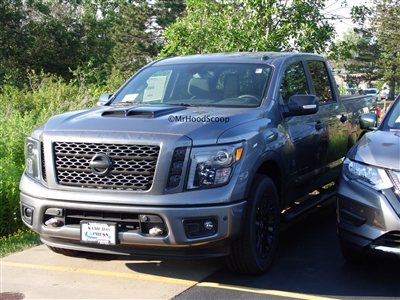 2016 - 2020 Nissan Titan Hood Scoop Kit With Grille Inserts HS002 unpainted or painted