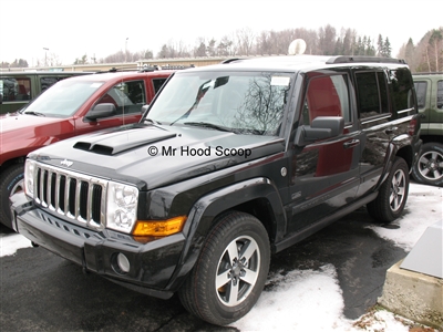 2006 - 2010 Jeep Commander Hood Scoop Kit With Grille Inserts HS002 unpainted or painted