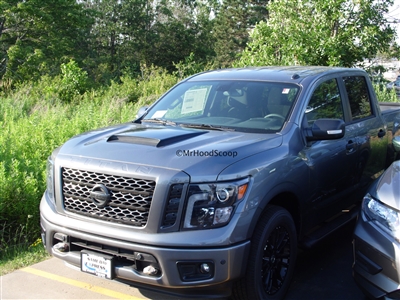 2016-2023 Nissan Titan Hood Scoop Kit With Grille Insert HS009 unpainted or painted