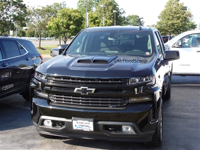 2019 - 2020 Chevy Silverado 1500 Hood Scoop Kit With Grille Insert HS002 unpainted or painted