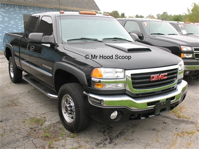 1988 - 2006 GMC Sierra 1500 Series Hood Scoop Kit With Grille Inserts HS003 unpainted or painted