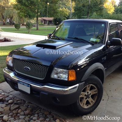 1989 - 2012 Ford Ranger Hood Scoop Kit With Grille Insert HS003 unpainted or painted