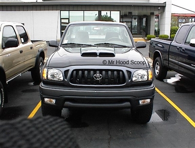 1995 - 2004 Toyota Tacoma Hood Scoop Kit With Grille Inserts HS002 unpainted or painted