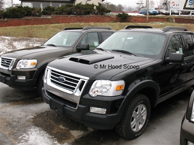 2001 - 2010 Ford Explorer Sport Trac Hood Scoop Kit With Grille Inserts HS002 unpainted or painted